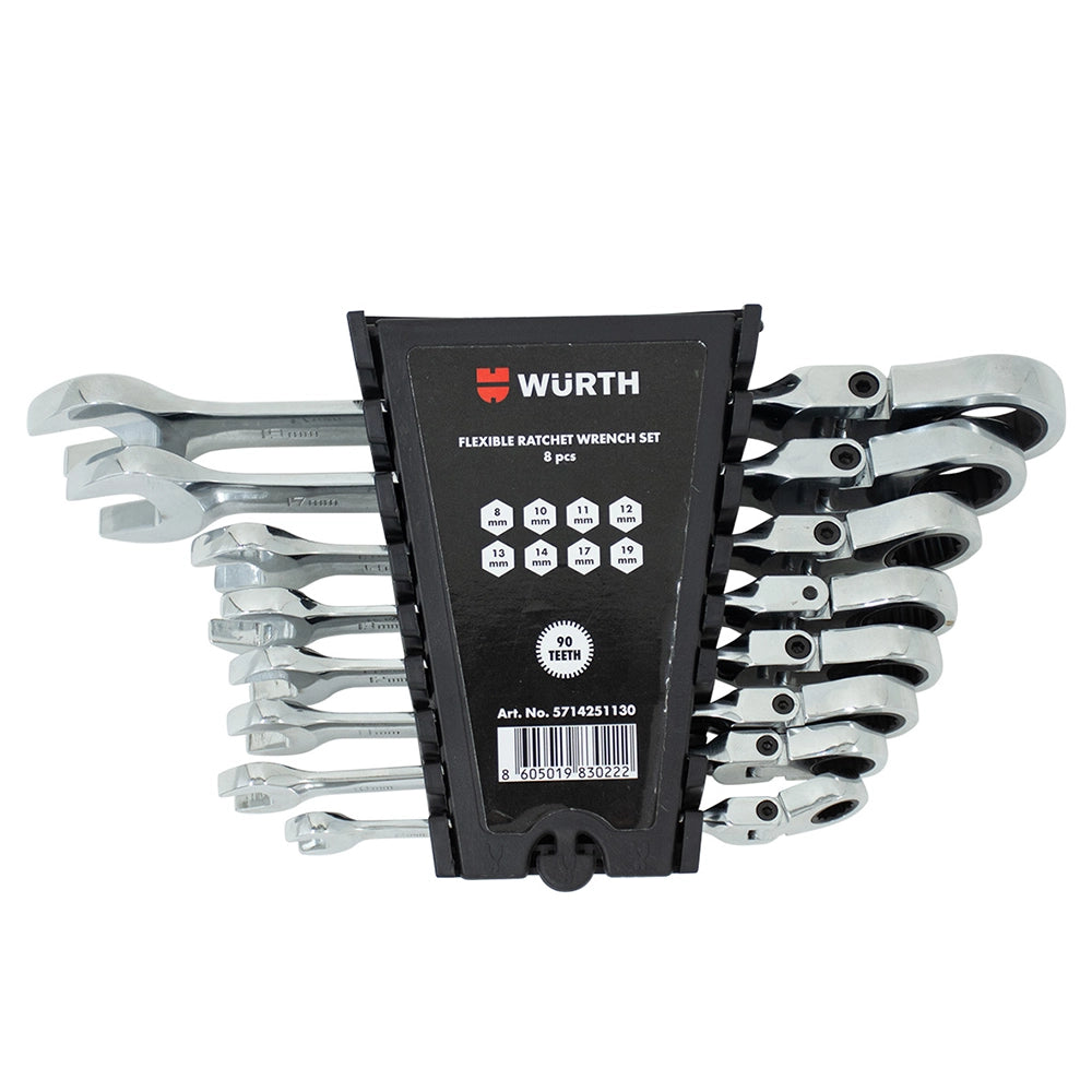 Сет окасто виљушкасти клуч со флекс. рачка 8пар.