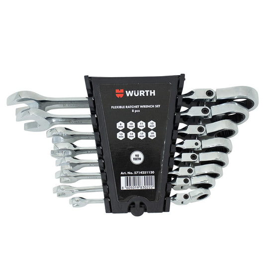 Сет окасто виљушкасти клуч со флекс. рачка 8пар.