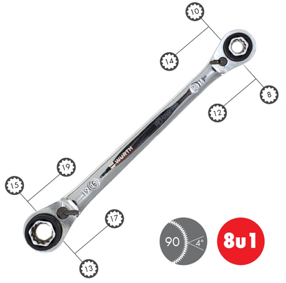 8 во 1 клуч со рачка 8/10/12/13/14/15/17/19