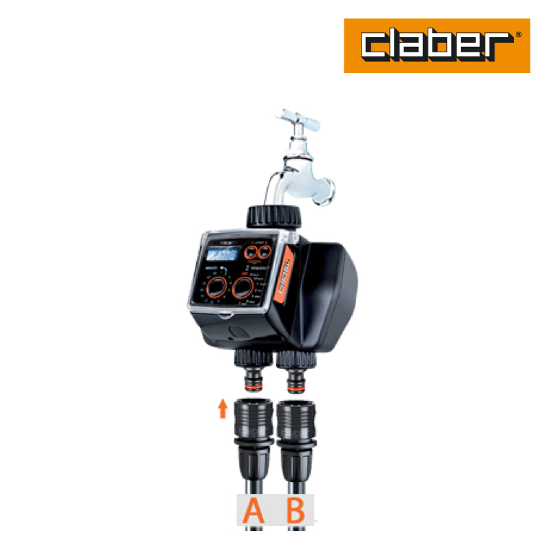 Автоматски тајмер Dual Select со две линии за наводнување