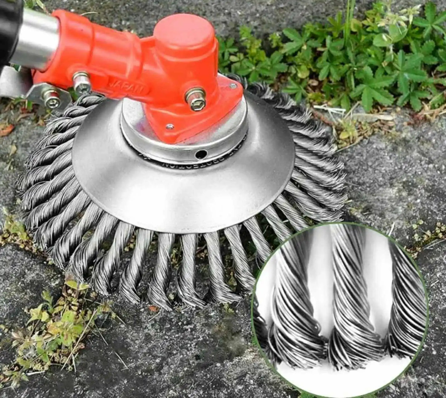 Челична четка – додаток за бензински тример